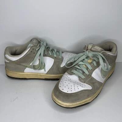 耐克 SB Dunk NG 高尔夫鞋女式美国 8w 白色薄荷灰色钉鞋 484326-100 — 第 1/4 张图片