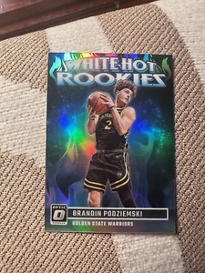 2023-24 Donruss Optic - White Hot Rookies Holo Prizm #14 Brandin Podziemski (RC) - Picture 1 of 2