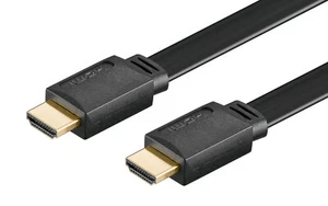 0,5m HDMI Kabel Flach + Ethernet | 4K Ultra HD 2160p Full HD 1080p | 3D ARC CEC - Bild 1 von 3