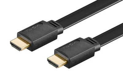 0,5m HDMI Kabel Flach + Ethernet | 4K Ultra HD 2160p Full HD 1080p | 3D ARC CEC - Bild 1 von 3