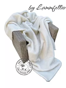 100 % WOLLE Schafwolldecke Merino 160 x 220 cm Warm Decke - Bild 1 von 5