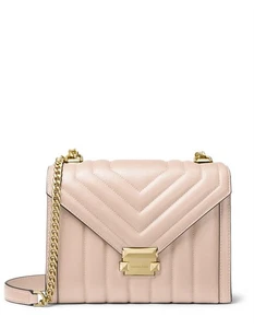 Michael Kors Whitney Large Quilted Leather Convertible Shoulder Bag Soft Pink - Picture 1 of 6