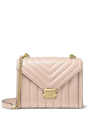 Michael Kors Whitney Large Quilted Leather Convertible Shoulder Bag Soft Pink - Image 1 of 4