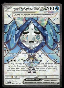 Pokemon Tcg Wellspring Maske Ogerpon Ex #194 Pokemon Twilight Masquerade NM - Bild 1 von 2