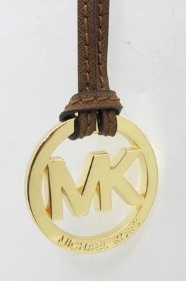 NUEVO wo/etiqueta MICHAEL KORS MK Bolso Circular Logo Dije Equipaje/Bellota y Tono Dorado Foto 1 de 4