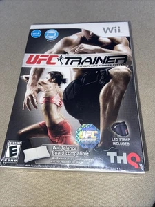UFC Entrenador Personal con Correa para la Pierna para Nintendo Wii Entrenamiento Caja Abollada - Imagen 1 de 9