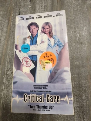 CRITICAL CARE (1997 VHS) James Spader Kyra Sedgwick, Rated R - Image 1 of 4