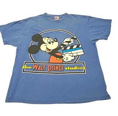 Camiseta De Colección The Walt Disney Studios Mickey Mouse Hombres L XL EE. UU. Puntada Única  Foto 1 de 4