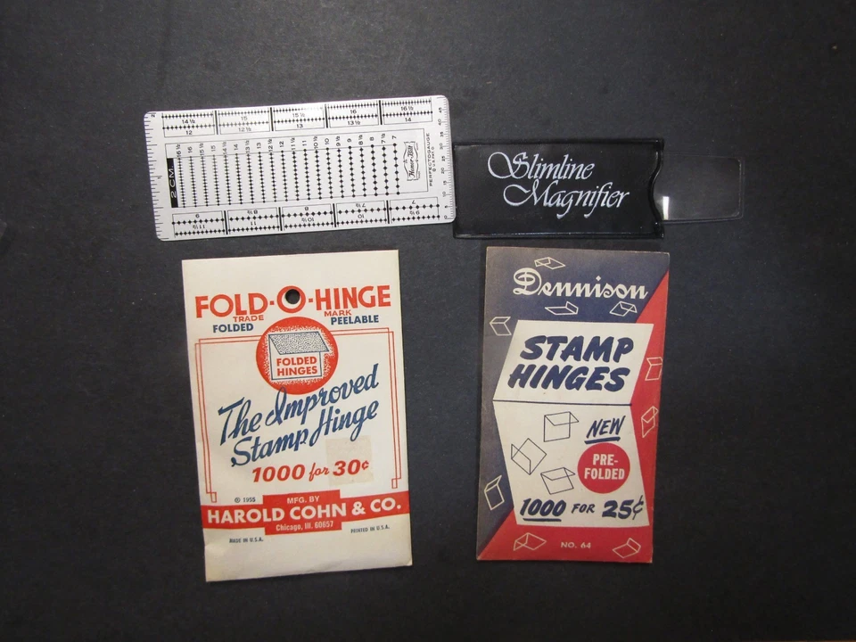 Bisagras de sello Dennison 2 paquetes 1000 bisagras de sello y un calibre de metal Foto 1 de 2
