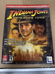 Indiana Jones and the Emperor's Tomb Official Prima Strategy Guide Great Shape - Picture 1 of 3
