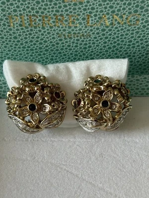 Pierre Lang Ohrclips mit Strass - Bild 1 von 4