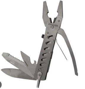 Multitool Pliers, Knife with Driver Attachments And Sheath - Picture 1 of 3