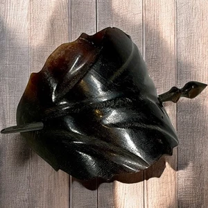 Vintage Hand Carved Horn Stick Hair Barrette - Picture 1 of 9