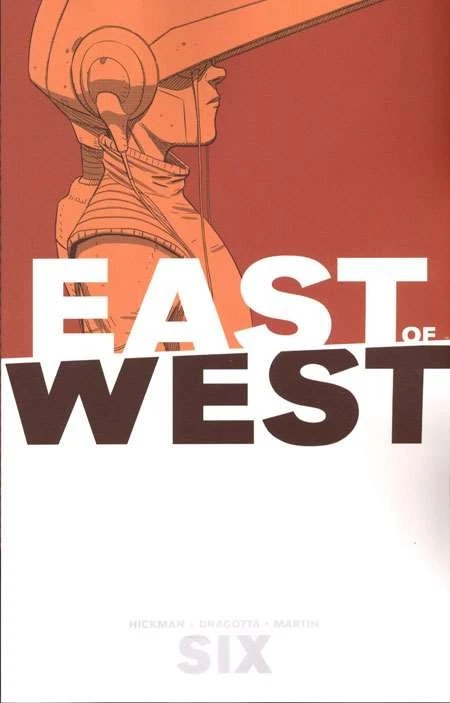 East of West TPB #6 MUITO BOM ESTADO; Imagem | Jonathan Hickman - com Bolsa + Placa - Imagem 1 de 1