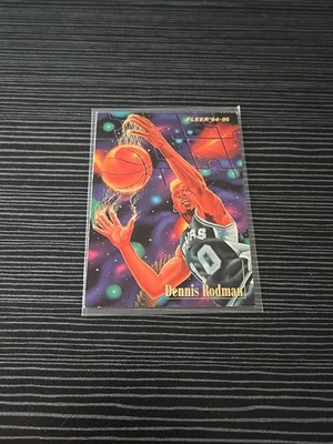 1994-95 Fleer Basketball Dennis Rodman "He's Got Glass" #6 exibe bem  - Imagem 1 de 4