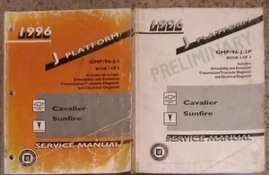 1996 Chevy Cavalier Pontiac Sunfire Repair Shop Manual Set Service  - Bild 1 von 2