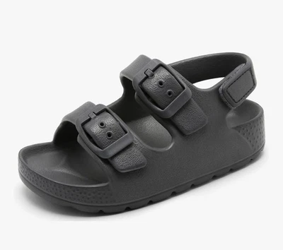 Sandalias con hebilla INMINPIN para niños pequeños niños niñas cómodas punta abierta talla 8 niño pequeño  Foto 1 de 3