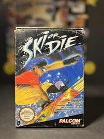NINTENDO NES || SKI OR DIE IN OVP + SPIELEANLEITUNG || RETRO || MODUL ||