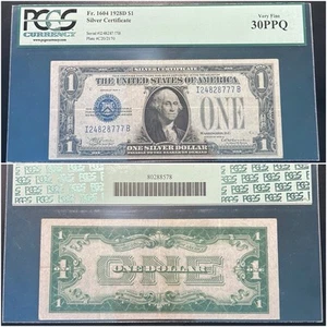 Key Date Fr. 1604 1928D $1 Silver Certificate Funnyback Note PCGS VF 35 PPQ - Picture 1 of 1