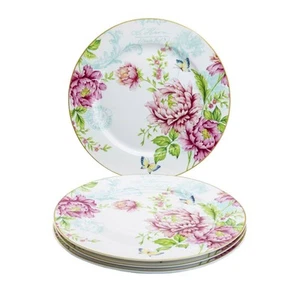Gracie China von Coastline Imports Pfingstrose Garten Porzellan Speiseteller 10,5 Zoll... - Bild 1 von 1