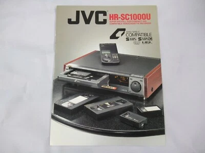 JVC HR-SC1000U Super VHS VCR Original Catalogue brochure Printed JAPAN - Image 1 of 4