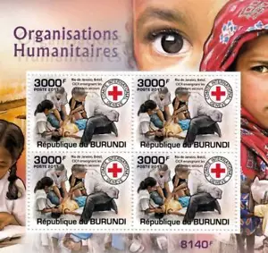 INTERNATIONAL RED CROSS Humanitarian Charity Stamp Sheet #4 of 5 (2011 Burundi) - Picture 1 of 1