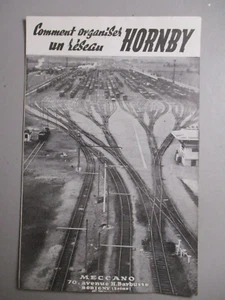 DEPLIANT MECCANO COMMENT ORGANISER UN RESEAU HORNBY ECH. O 1958 - Imagen 1 de 2
