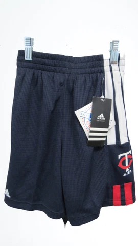 New Minnesota Twins Kids Sizes M-L (5/6-7) Blue Adidas Athletic Shorts Cover