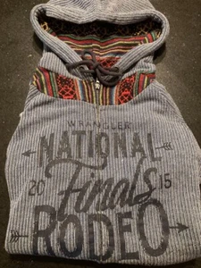 Wrangler NFR 2015 Rodeo Las Vegas aztekischer Hoodie mit Reißverschluss PRCA Damen groß - Bild 1 von 5