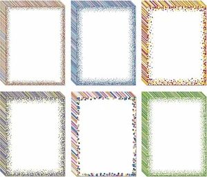 Dickere bunte Schreibwaren Papier, Ästhetikpapier 8,5 x 11", 48 Blatt - Bild 1 von 7