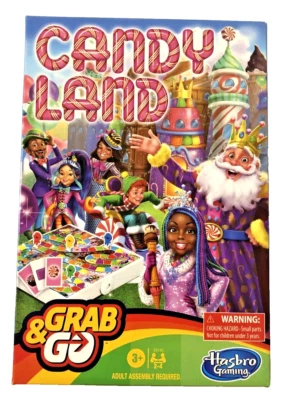 Hasbro Gaming Candy Land Grab and Go Portable Board Game 2-4 Players 2021 New - Image 1 of 4