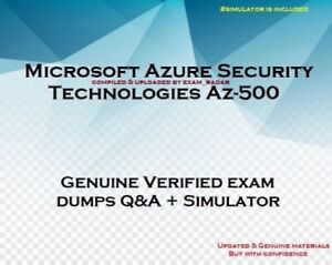 Az-500 verified exam dumps Questions answers and simulator