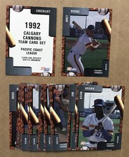 1992 CALGARY CANNONS MINOR LEAGUE TEAM SET FLEER PROCARDS   BRET BOONE