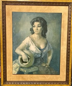 VINTAGE KUNST - ""Sobre Holz"" von Amadeo Freixas Vivó - schönes Stück - Bild 1 von 3