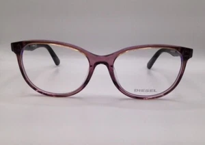 Marco de gafas redondas de plástico púrpura transparente diésel DL 5291 083 54-17-140 - Imagen 1 de 5