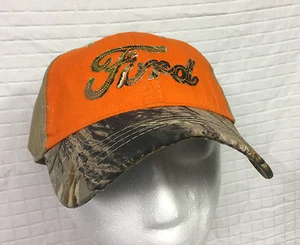 New Ballcap FORD motors Adjustable One Size Hunting Camo Safety Orange Logo - Picture 1 of 6