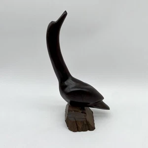 Ironwood Carved Duck MCM Modernist Mexico Sculpture Minimalist Nature - Picture 1 of 13