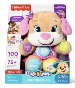 FISHER PRICE LAUGH & LEARN SMART STAGES SIS 100 FIRST WORDS 6-36 mos 75+ SONGS + - Picture 1 of 9