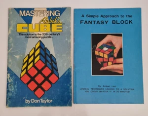 Mastering Rubiks Cube by Don Taylor & Fantasy Block book by Bridget Last Vintage - Picture 1 of 7