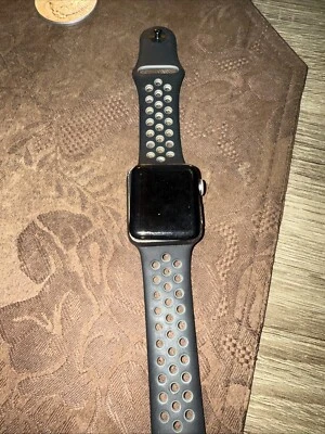 Apple Watch Nike+ 38mm Aluminum Case Black/Cool Gray Sport Band - (MNYX2LL/A) - Image 1 of 4