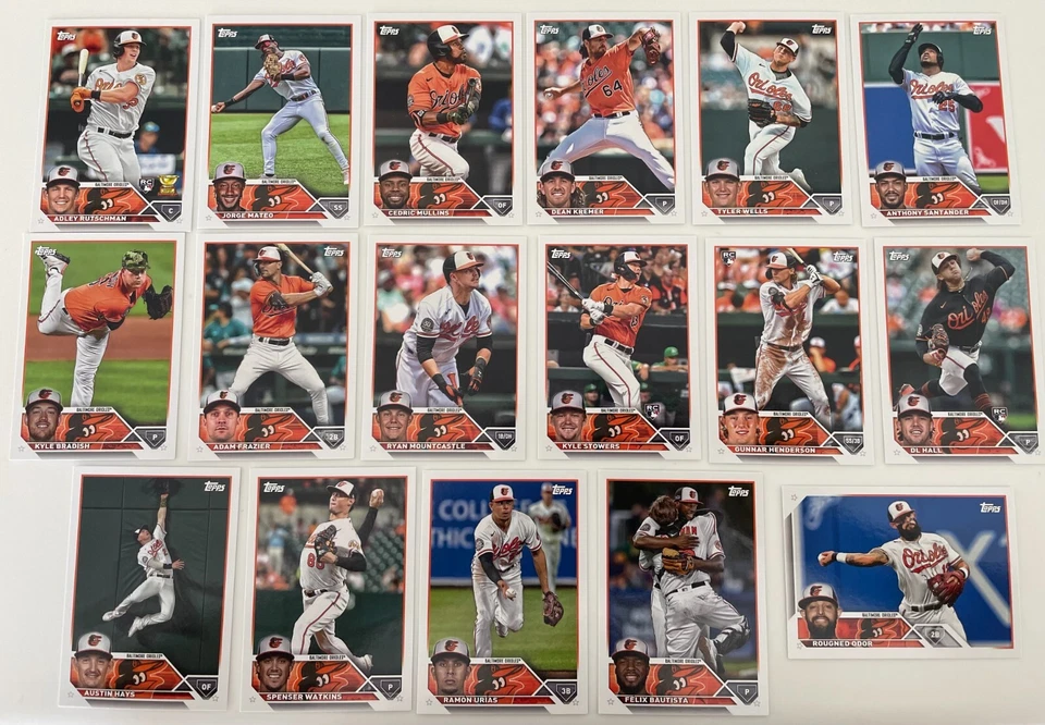 2023 Topps Baseball Baltimore Orioles Team Set Singles BAL1 - BAL17 - You Pick - Image 1 of 4