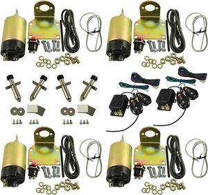 New Shaved Handle Door Popper 4 Door Kit for 85 Lb with 2 Remotes - Picture 1 of 8