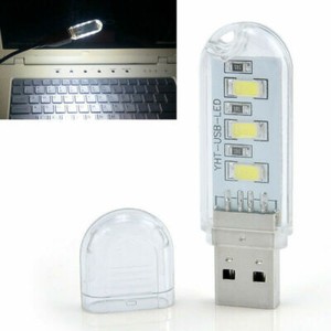Mini Portable USB 3LED Book Light Ultra Bright Reading Book Lamp For PC Laptop