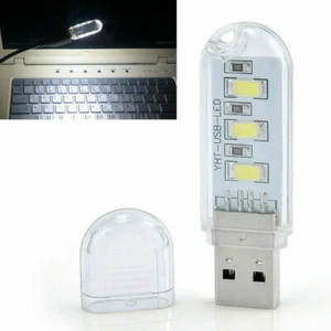 Mini Portable USB 3LED Book Light Ultra Bright Reading Book Lamp For PC Laptop - Picture 1 of 12