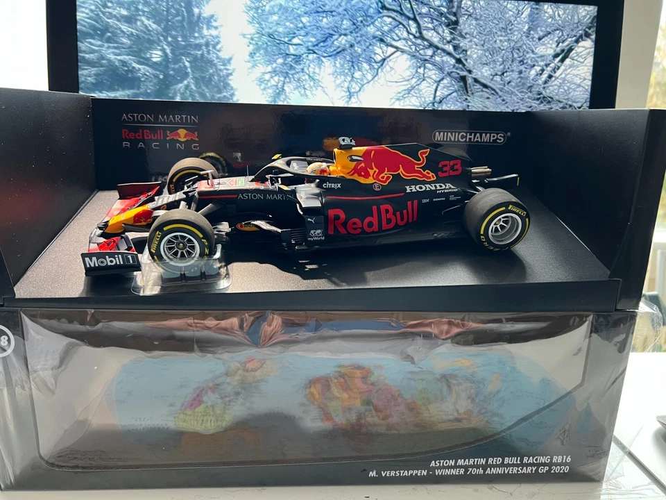 M .VERSTAPPEN Winner  70 ANNIVERSARY   GP 2020-Minichamps 1:18  pcs 354 - Bild 1 von 4