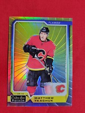 2018-19 O-Pee-Chee Platinum Matthew Tkachuk Rainbow Color Wheel Parallel #105