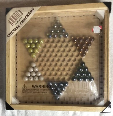 NOVA COLEÇÃO SELADA WOODFIELD DAMAS CHINESAS EM CAIXA DE MADEIRA JOGO CARDINAL 41846 - Imagem 1 de 2