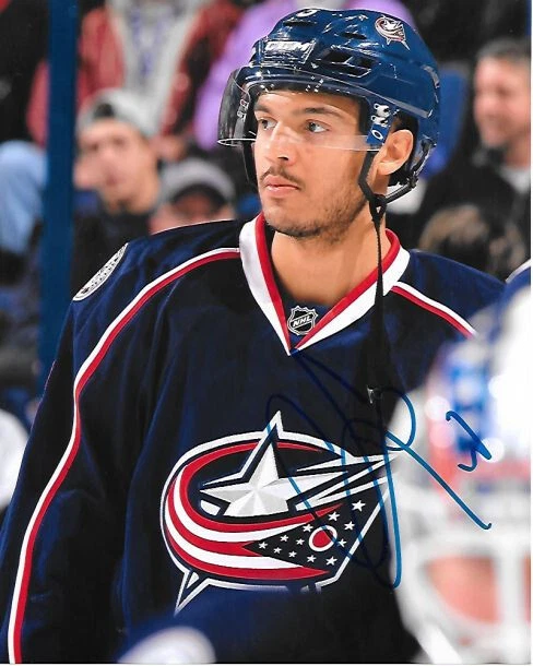 SETH JONES signed 8x10 photo COLUMBUS BLUE JACKETS b - Image 1 of 1