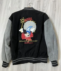 Giacca letterman in pelle Walt Disney World membro del cast stregone stregone taglia XL - Foto 1 di 2