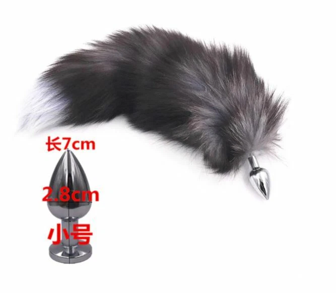Juguete Sexy Adulto Metal Cola de Zorro Anal Butt Plug para Mujeres Parejas Juego BDSM Juegos con disfraces Foto 1 de 1